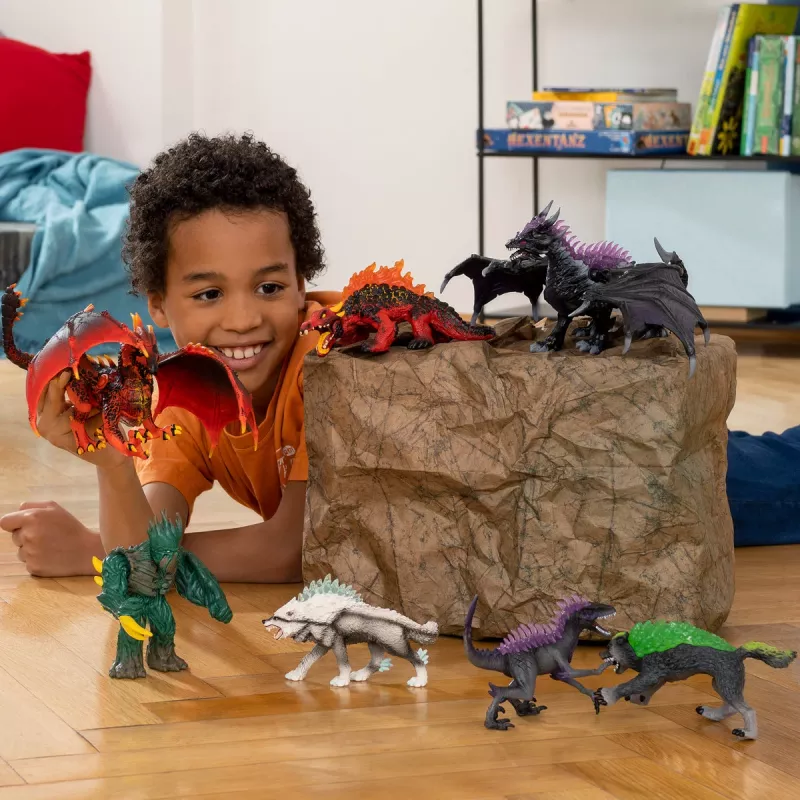 schleich ELDRADOR CREATURES Magma Lizard, 7 yr(s), Lava World, Monsters and dragons, Black, Red, Plastic