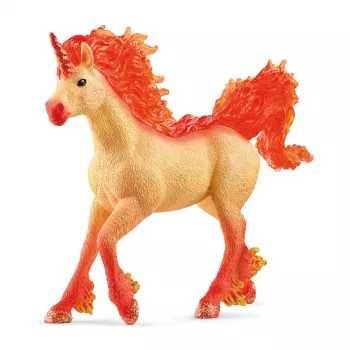 Toy Schleich BAYALA Elementa Fire Unicorn Stallion Orange 70756S