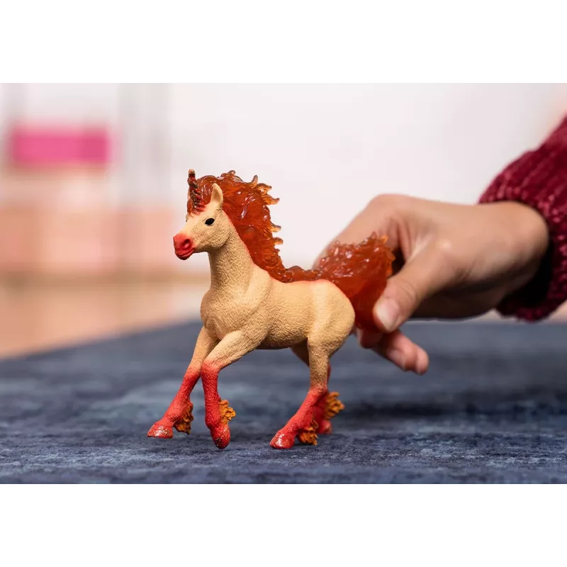 Toy Schleich BAYALA Elementa Fire Unicorn Stallion Orange 70756S