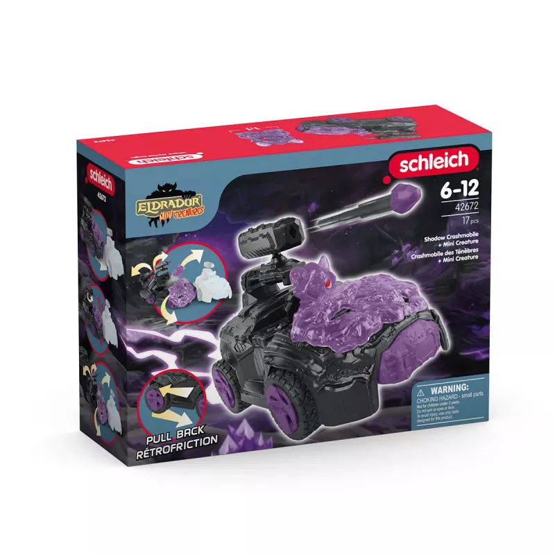 Schleich Shadow CrashMobile with Mini Creature Black Purple 42672