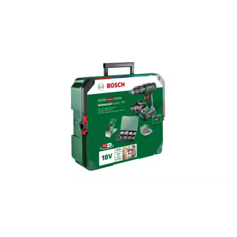 Pistol Grip Drill Bosch Universal Impact 18V 1450 RPM 1.3 kg Green