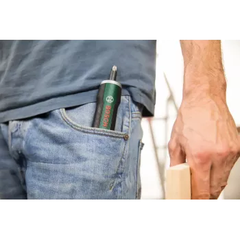 Electric Screwdriver Bosch PushDrive Green