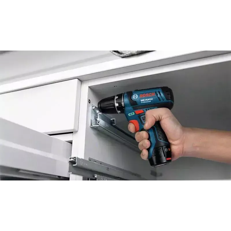 Pistol Grip Drill Bosch GSB 12V-15, 1300 RPM, 2 Ah Battery
