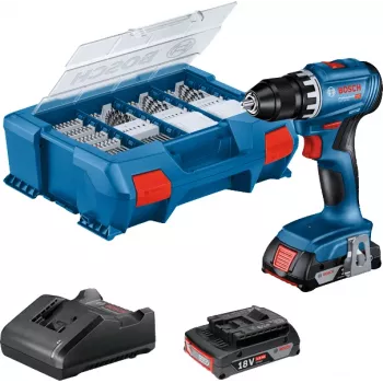 Bosch GSR 18V-45 Professional 500 RPM Keyless 900 g Black, Blue