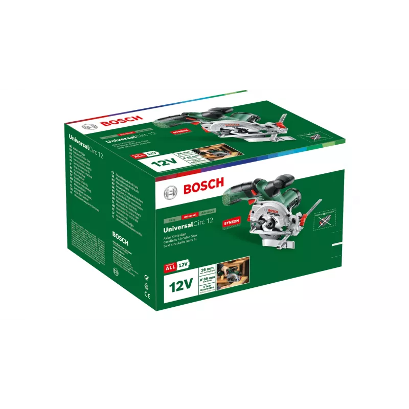 Bosch UniversalCirc 12 8.5 cm Black, Green 1400 RPM