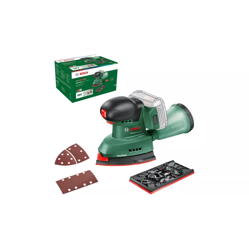 Bosch UniversalSander 18V-10 Orbital sander 22000 OPM Black, Green