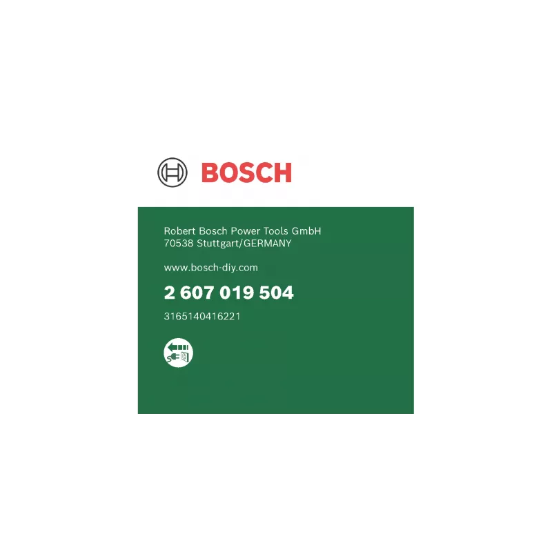 Bosch 2 607 019 504 manual screwdriver