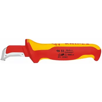 Fixed Blade Knife Knipex 009855 Metallic Red Yellow