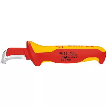 Fixed Blade Knife Knipex 009855 Metallic Red Yellow