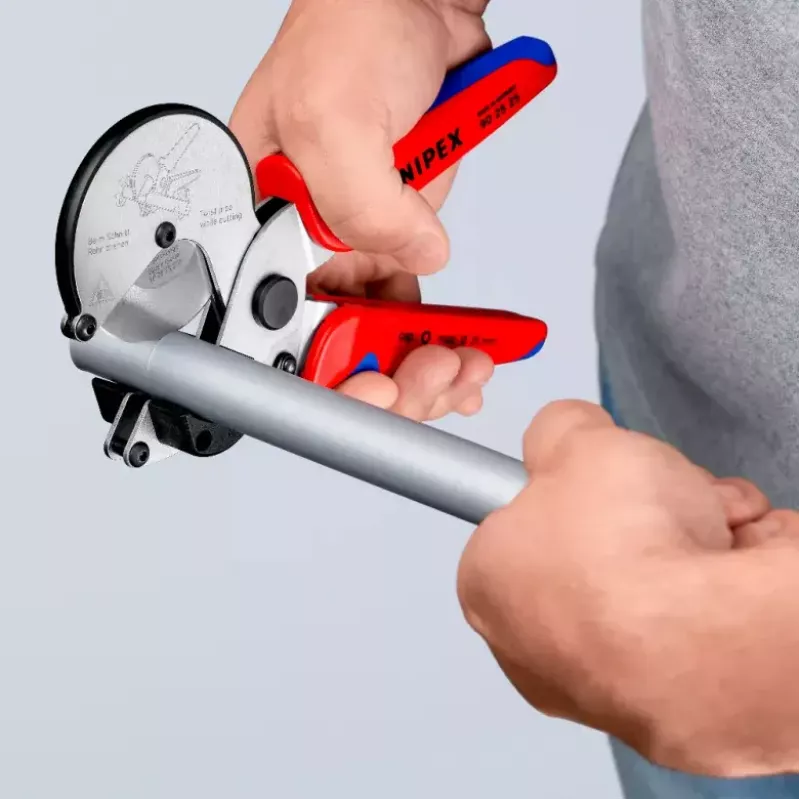 Pipe scissors Knipex 90 25 25 Aluminium Black Blue Red 210 mm