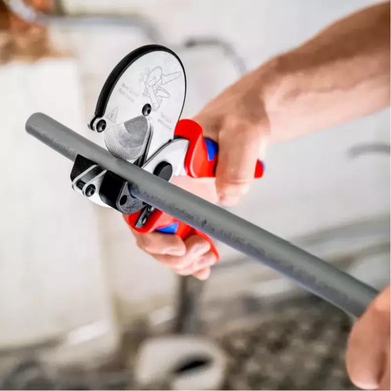 Pipe scissors Knipex 90 25 25 Aluminium Black Blue Red 210 mm