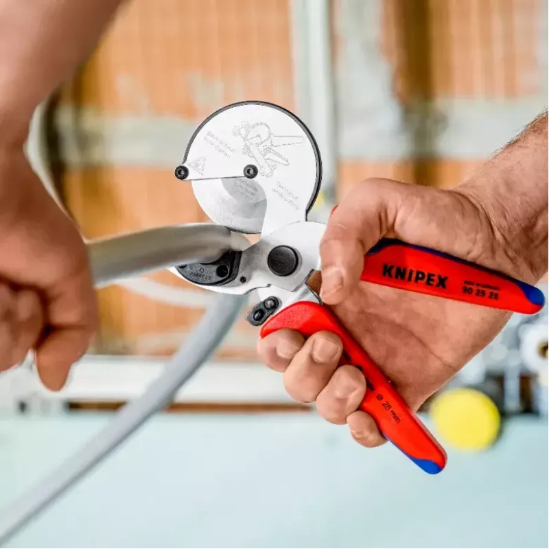 Pipe scissors Knipex 90 25 25 Aluminium Black Blue Red 210 mm