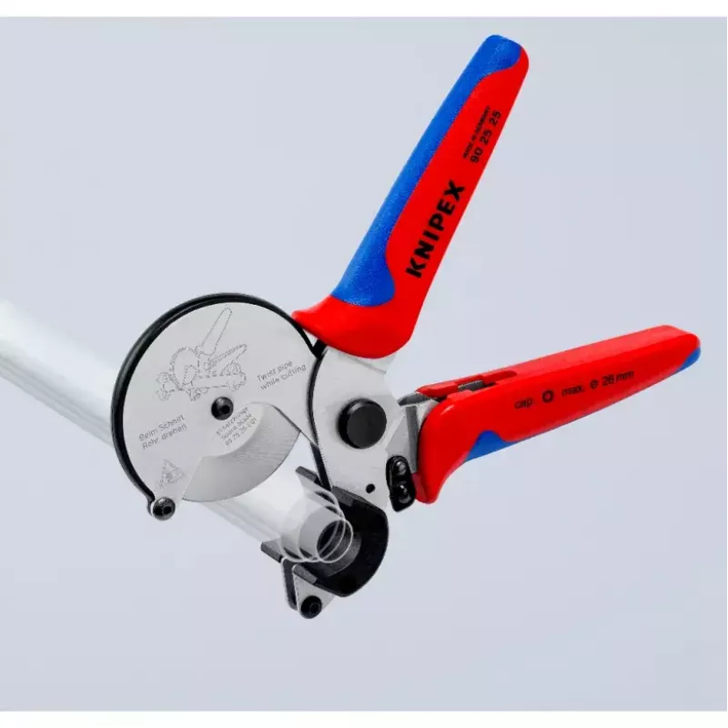 Pipe scissors Knipex 90 25 25 Aluminium Black Blue Red 210 mm