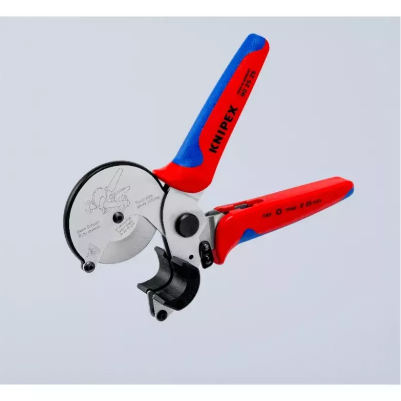 Pipe scissors Knipex 90 25 25 Aluminium Black Blue Red 210 mm