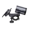 Bike mount Baseus PrimeTrip 2-in-1 phone holder with flashlight, black