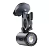 Bike mount Baseus PrimeTrip 2-in-1 phone holder with flashlight, black