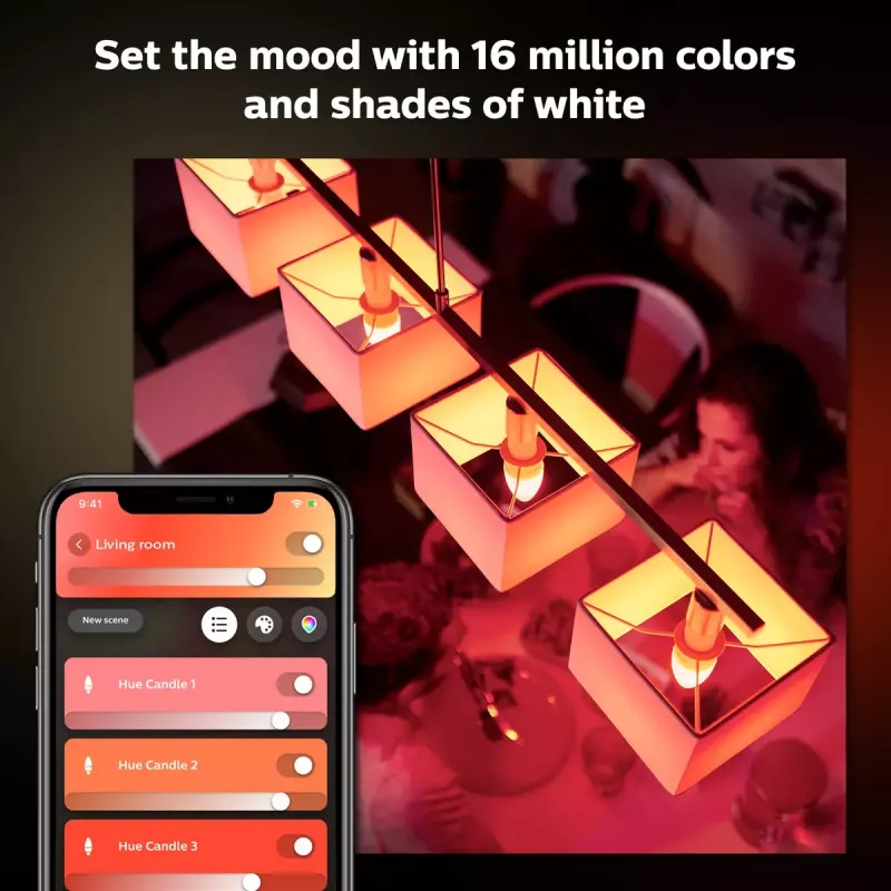 Philips Hue White and colour ambience Candle E14 smart bulb 929002294204