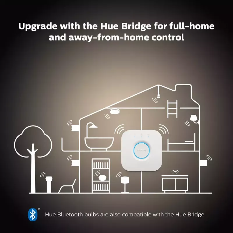 Smart bulb Philips 1-pack G93 E27 Filament