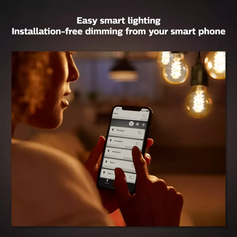 Smart bulb Philips 1-pack G93 E27 Filament