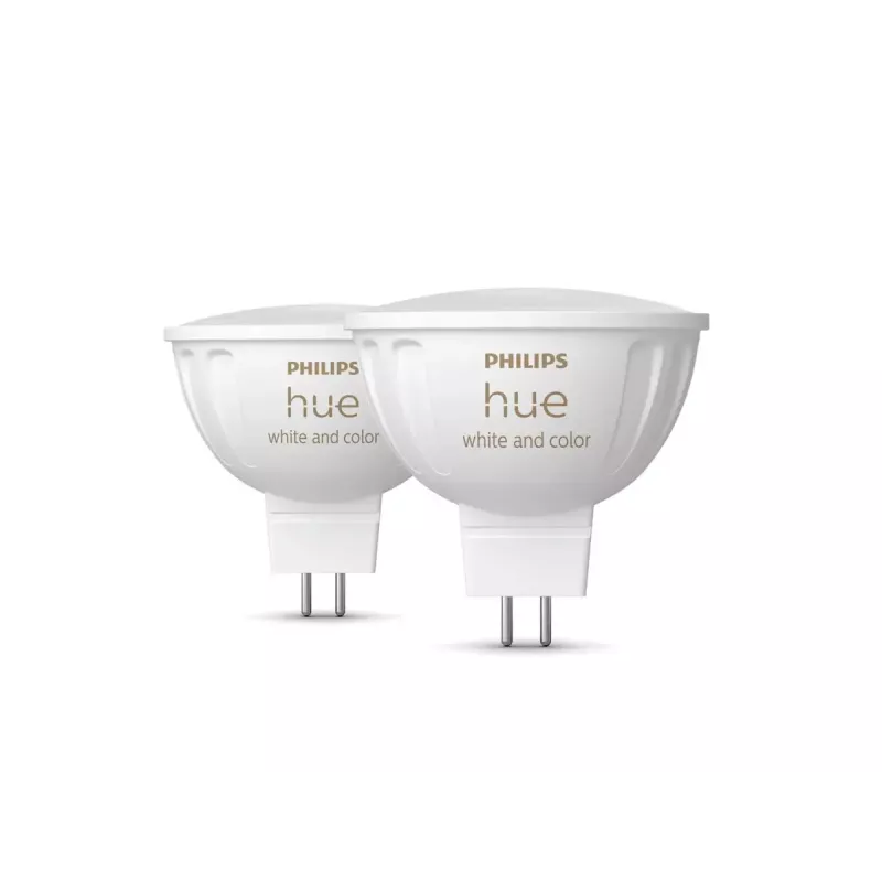 Smart lighting spot Philips Hue White and colour ambience MR16, GU53, 6.3 W, Bluetooth/Zigbee