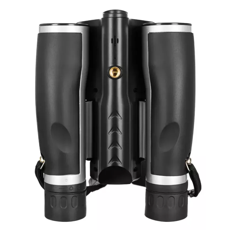 Binoculars Levenhuk Atom DB20 with 20× magnification and built-in 2 MP camera, LCD display