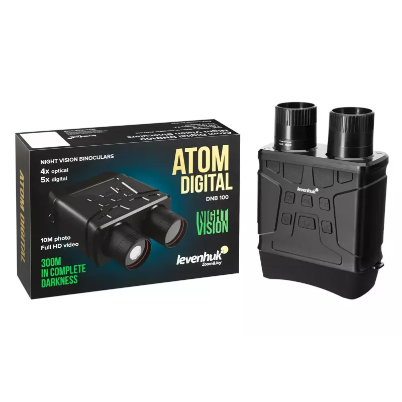 Night vision binoculars Levenhuk Atom DNB100 digital, up to 100 m range