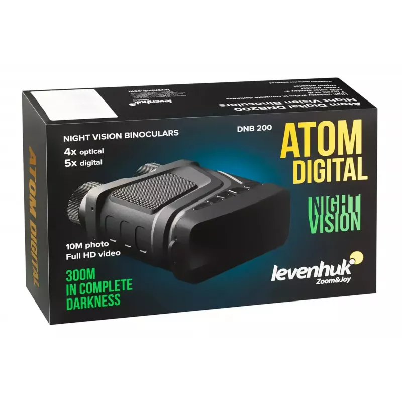 Night vision binoculars Levenhuk Atom DNB200 — 2× magnification, 200 m detection range