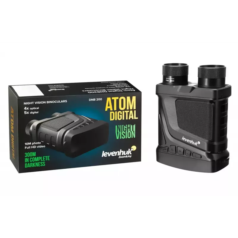 Night vision binoculars Levenhuk Atom DNB200 — 2× magnification, 200 m detection range