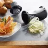 Manual Slicer GEFU Spirelli 2.0 Black Silver Plastic Stainless Steel