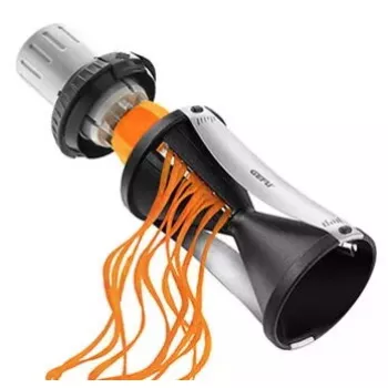 Manual Slicer GEFU Spirelli 2.0 Black Silver Plastic Stainless Steel