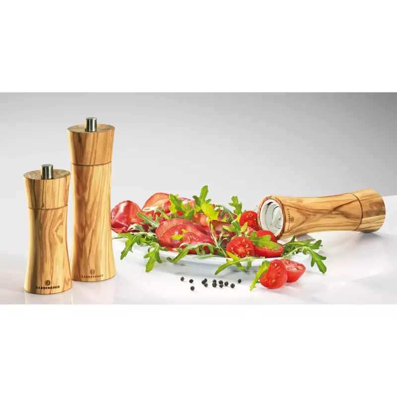 Salt grinder Zassenhaus Frankfurt Olive Wood