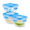 EMSA CLIP & CLOSE N10507 Square Set Blue, Transparent 3 pc(s)