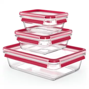 EMSA CLIP & CLOSE N10509 Rectangular Box Transparent 3 pc(s)