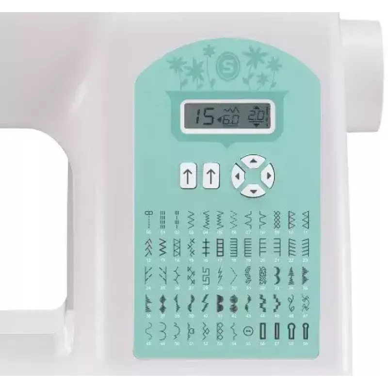 Sewing machine SINGER Starlet 6660 — electric, 60 stitch patterns, 1-step buttonhole, free arm, 8.29 kg