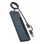 RAIDSONIC ICY BOX 9-in-1 hub with Power Delivery, USB 3.2 Gen 2 Type-C/Type-A host, aluminium, blue