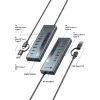 RAIDSONIC ICY BOX 9-in-1 hub with Power Delivery, USB 3.2 Gen 2 Type-C/Type-A host, aluminium, blue
