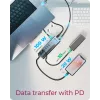 RAIDSONIC ICY BOX 9-in-1 hub with Power Delivery, USB 3.2 Gen 2 Type-C/Type-A host, aluminium, blue