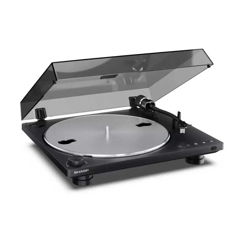 Turntable Sharp RP-TT100 black direct-drive with USB output for digital recording