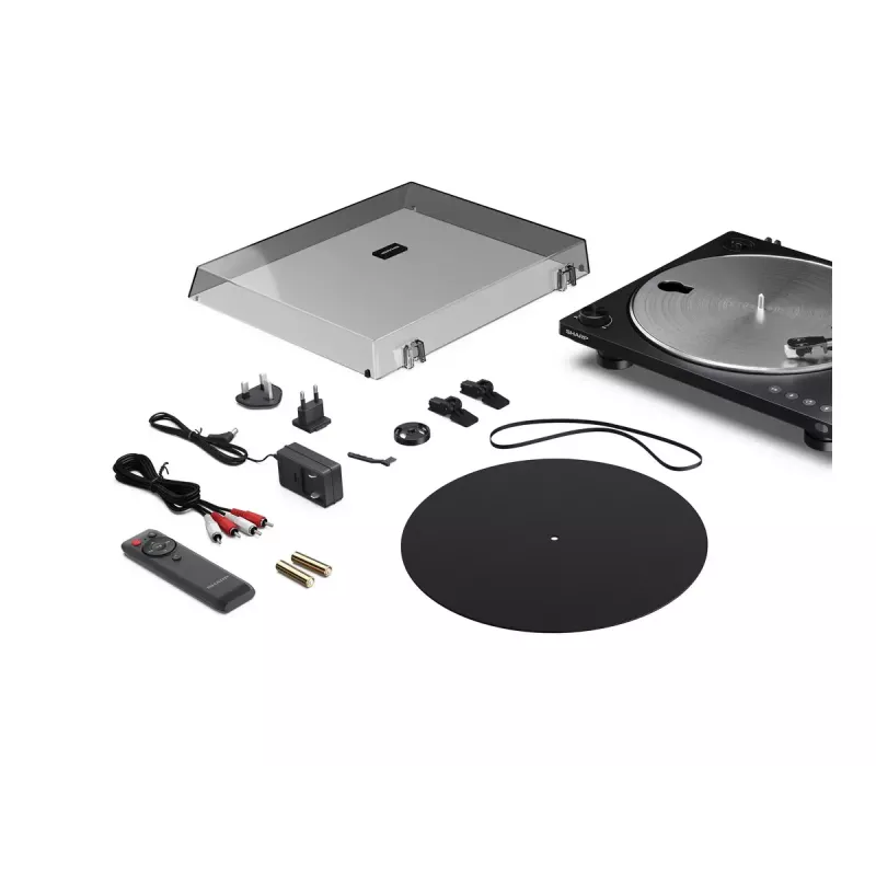 Turntable Sharp RP-TT100 black direct-drive with USB output for digital recording