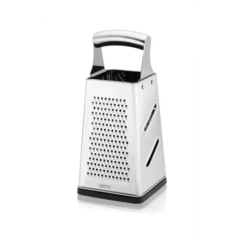 Stainless steel grater GEFU GRATO G-89562 — square design, stainless steel construction