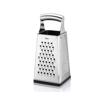 Stainless steel grater GEFU GRATO G-89562 — square design, stainless steel construction