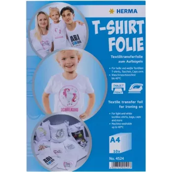 Clothing Transfer HERMA 4524 Thermal Transfer Unisex 10 pcs