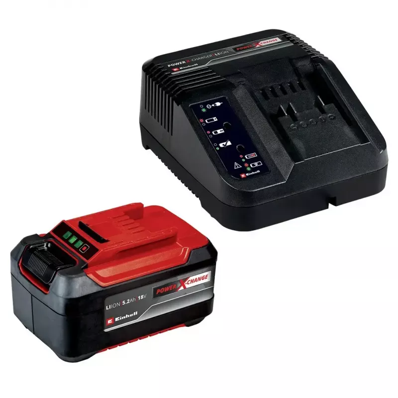 Battery Starter Set EINHELL 18V 5.2Ah with Charger Model 1091226