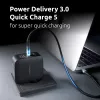 Power Adapter Intenso W100ACC+C520C 100W Fast Charging GaN Black