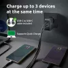 Power Adapter Intenso W100ACC+C520C 100W Fast Charging GaN Black
