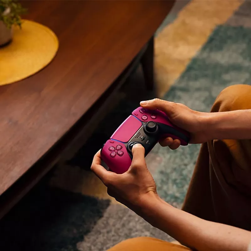 Gamepad Sony DualSense V2 — Cosmic Red, Bluetooth 5.1 & USB-C, Compatible with PS5, PC, Mac, iOS, Android, 1560 mAh
