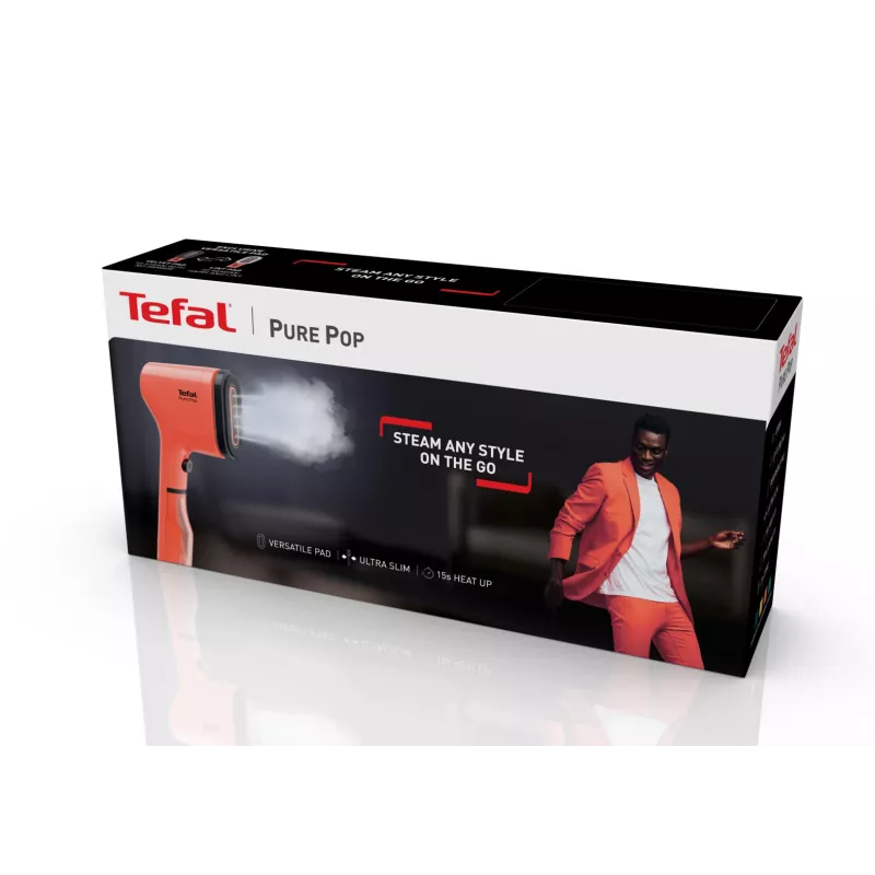 Tefal Pure Pop DT2022 Handheld garment steamer 0.07 L 1300 W Coral