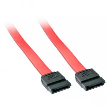 Lindy 0.2m SATA Cable, 0.2 m, SATA III, SATA 7-pin, SATA 7-pin, Female/Female, Red