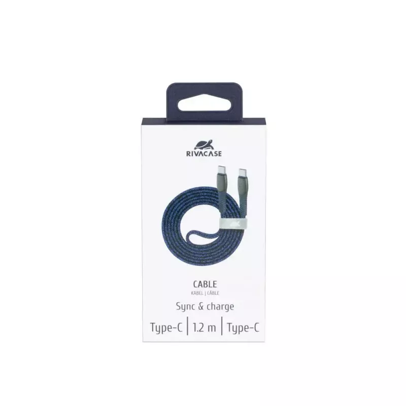 USB Cable Rivacase PS6105 BL12 USB 2.0 1.2m USB C Blue