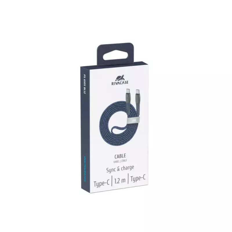 USB Cable Rivacase PS6105 BL12 USB 2.0 1.2m USB C Blue